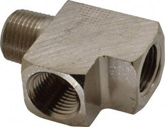 Value Collection - 1/2" Internal Pipe, Brass Street Tee - FNPT x MNPT - Benchmark Tooling