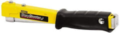 Stanley - Manual Hammer Tacker - 1/4, 5/16, 3/8" Staples, Yellow & Black, Steel - Benchmark Tooling