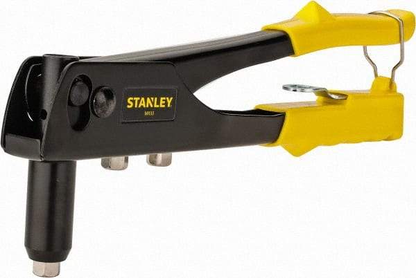 Stanley - Right Angle Head Hand Riveter - 1/8 to 3/16" Rivet Capacity, 10" OAL - Benchmark Tooling