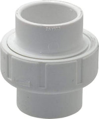 Value Collection - 1" PVC Plastic Pipe Union with EPDM O-Ring - Schedule 40, Slip End Connections - Benchmark Tooling