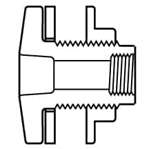 Value Collection - 3" CPVC Plastic Pipe Tank Adapter - Schedule 80, Soc x Fipt End Connections - Benchmark Tooling