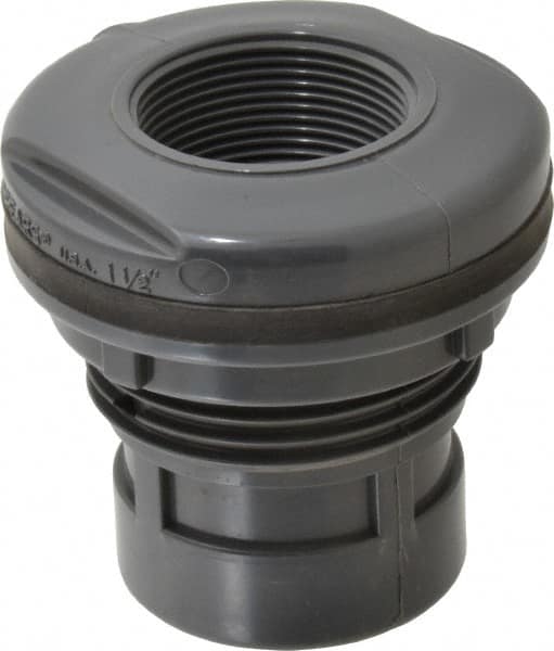 Value Collection - 1-1/2" PVC Plastic Pipe Tank Adapter - Schedule 80, FIPT x FIPT End Connections - Benchmark Tooling