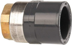 Value Collection - 3/4" PVC Plastic Pipe Female Adapter - Schedule 80, PVC Slip x Brass Fipt End Connections - Benchmark Tooling