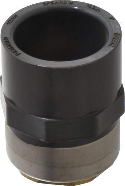 Value Collection - 1" PVC Plastic Pipe Female Adapter - Schedule 80, PVC Slip x Brass Fipt End Connections - Benchmark Tooling