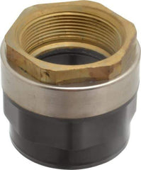 Value Collection - 2" PVC Plastic Pipe Female Adapter - Schedule 80, PVC Slip x Brass Fipt End Connections - Benchmark Tooling