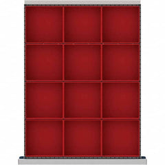 LISTA - 12-Compartment Drawer Divider Layout for 3.15" High Drawers - Benchmark Tooling