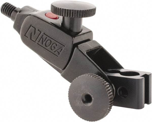 Noga - 3 Inch Long, Magnetic Indicator Base Fine Adjustment Clamp - Use With Dial and Test Indicators - Benchmark Tooling