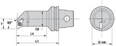 Kennametal - Right Hand Cut, 25mm Min Bore Diam, Size KM32 Steel Modular Boring Cutting Unit Head - 2.3622" Max Bore Depth, Through Coolant, Compatible with DP.. - Benchmark Tooling