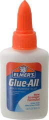 Elmer's - 0.25 oz Bottle White All Purpose Glue - 5 min Working Time, Bonds to Ceramic, Fabric, Leather, Paper & Wood - Benchmark Tooling