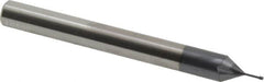 Carmex - #0-80 UNF, 0.045" Cutting Diam, 3 Flute, Solid Carbide Helical Flute Thread Mill - Internal Thread, 0.16" LOC, 2-1/2" OAL, 1/4" Shank Diam - Benchmark Tooling