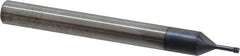 Carmex - M2.5x0.45 Metric Coarse, 0.077" Cutting Diam, 3 Flute, Solid Carbide Helical Flute Thread Mill - Internal Thread, 0.22" LOC, 2-1/2" OAL, 1/4" Shank Diam - Benchmark Tooling