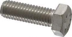 Value Collection - 1/2-13 UNC, 1-1/2" Length Under Head Hex Head Cap Screw - Fully Threaded, Grade 18-8 Stainless Steel, Uncoated, 3/4" Hex - Benchmark Tooling