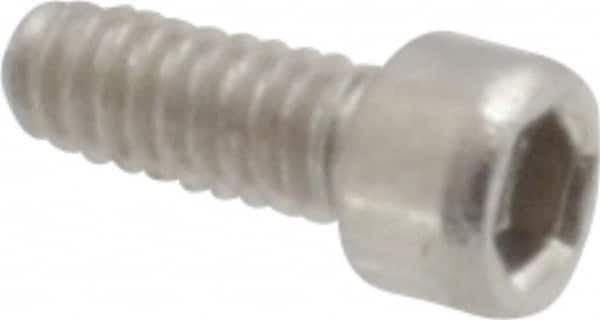 Value Collection - #0-80 UNF Hex Socket Drive, Socket Cap Screw - Grade 18-8 Stainless Steel, Uncoated, 5/32" Length Under Head - Benchmark Tooling