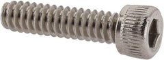 Value Collection - #6-32 UNC Hex Socket Drive, Socket Cap Screw - Grade 18-8 Stainless Steel, Uncoated, 9/16" Length Under Head - Benchmark Tooling