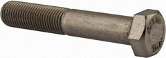 Value Collection - 3/8-24 UNF, 2-1/4" Length Under Head Hex Head Cap Screw - Partially Threaded, Grade 18-8 Stainless Steel, Uncoated, 9/16" Hex - Benchmark Tooling