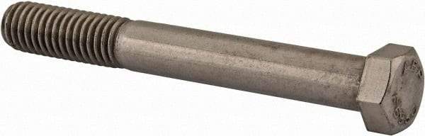 Value Collection - 7/16-14 UNC, 3-1/2" Length Under Head Hex Head Cap Screw - Partially Threaded, Grade 18-8 Stainless Steel, Uncoated, 5/8" Hex - Benchmark Tooling