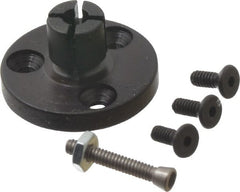 Mitee-Bite - 0.16 to 0.29" Expansion Diam, 250 Lb Holding Force, 2-56 Mounting Screw, 2-56 Center Screw, Mild Steel ID Expansion Clamps - Exact Industrial Supply