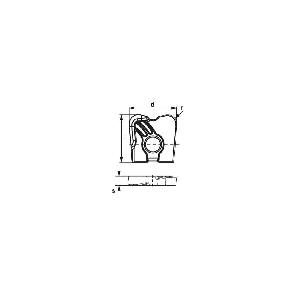 Milling Insert:  XOGX 203010-MF4 CTPP216,  CTPP216,  Solid Carbide N/A Finish,  1.0000″ OAW