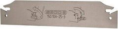 Seco - 0.984" Blade Height, 3/32" Blade Width, 5.91" OAL, Neutral Cut, Double End Indexable Cut-Off Blade - 2" Max Depth of Cut, 150.10A Blade, 150.10 Series - Benchmark Tooling