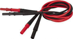 Fluke - Black/Red Electrical Test Equipment Leads Extension - Use with All Test Lead Models - Benchmark Tooling