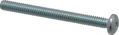Value Collection - #8-32 UNC, 1-3/4" Length Under Head Phillips Drive Machine Screw - Pan Head, Grade 2 Steel, Zinc-Plated Finish, Without Washer - Benchmark Tooling
