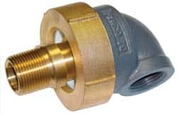 Barco - 4-1/4" Pipe, 4-1/4" Flange Thickness, 90° Casing, Straight Ball Swivel Joint - Bronze Ball & Nut with Iron Body, 300 psi Water, 200 psi Steam, Size Code 20, NPT Ends - Benchmark Tooling