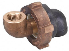 Barco - 2-1/2" Pipe, 2-1/2" Flange Thickness, 90° Casing, 90° Ball Swivel Joint - Bronze Ball & Nut with Iron Body, 340 psi Water, 240 psi Steam, Size Code 08, NPT Ends - Benchmark Tooling