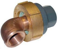 Barco - 3-1/8" Pipe, 3-1/8" Flange Thickness, Straight Casing, 90° Ball Swivel Joint - Bronze Ball & Nut with Iron Body, 340 psi Water, 240 psi Steam, Size Code 12, NPT Ends - Benchmark Tooling