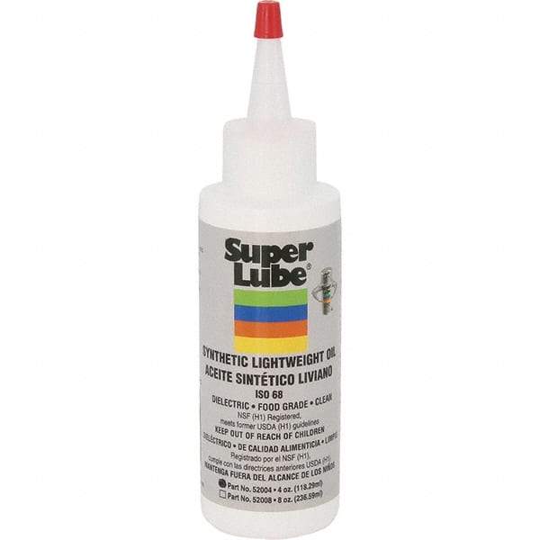 Synco Chemical - 4 oz Bottle Synthetic Lubricant - Translucent, -40°F to 500°F, Food Grade - Benchmark Tooling