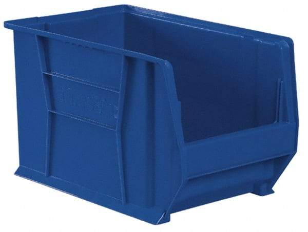 Akro-Mils - 200 Lb. Load Capacity, 20" Deep, Yellow Polymer Hopper Stacking Bin - 6" High x 12-3/8" Wide x 20" Long - Benchmark Tooling