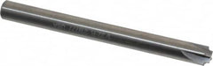 Hertel - 1/32" Radius, 3/16" Mill Diam, 4 Flute Solid Carbide Corner Rounding End Mill - Single End, Uncoated, 1/8" Tip Diam, 2" OAL, 3/16" Shank Diam - Benchmark Tooling