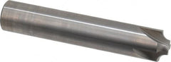 Hertel - 3/16" Radius, 3/4" Mill Diam, 4 Flute Solid Carbide Corner Rounding End Mill - Single End, Uncoated, 3/8" Tip Diam, 4" OAL, 3/4" Shank Diam - Benchmark Tooling