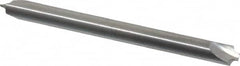 Hertel - 0.035" Radius, 1/8" Mill Diam, 2 Flute Solid Carbide Corner Rounding End Mill - Double End, Uncoated, 1-1/2" OAL, 1/8" Shank Diam - Benchmark Tooling