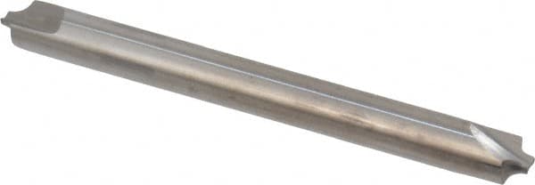 Hertel - 0.055" Radius, 3/16" Mill Diam, 2 Flute Solid Carbide Corner Rounding End Mill - Double End, Uncoated, 2" OAL, 3/16" Shank Diam - Benchmark Tooling
