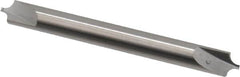 Hertel - 0.1" Radius, 1/4" Mill Diam, 2 Flute Solid Carbide Corner Rounding End Mill - Double End, Uncoated, 2-1/2" OAL, 1/4" Shank Diam - Benchmark Tooling