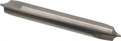 Hertel - 1/8" Radius, 5/16" Mill Diam, 2 Flute Solid Carbide Corner Rounding End Mill - Double End, Uncoated, 2-1/2" OAL, 5/16" Shank Diam - Benchmark Tooling