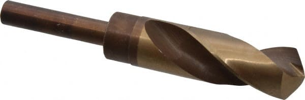 Hertel - 1" Drill, 118° Point, Cobalt Silver Deming & Reduced Shank Drill Bit - Benchmark Tooling