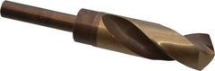 Hertel - 1" Drill, 118° Point, Cobalt Silver Deming & Reduced Shank Drill Bit - Benchmark Tooling