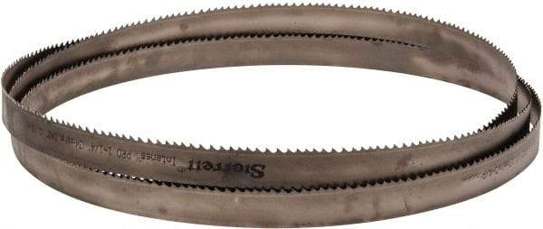 Starrett - 3 to 4 TPI, 14' 6" Long x 1-1/4" Wide x 0.042" Thick, Welded Band Saw Blade - Bi-Metal, Toothed Edge, Modified Tooth Set, Contour Cutting - Benchmark Tooling