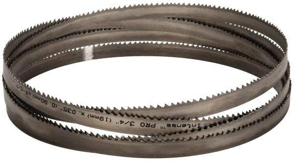 Starrett - 4 to 6 TPI, 14' 8" Long x 3/4" Wide x 0.035" Thick, Welded Band Saw Blade - Bi-Metal, Toothed Edge, Modified Tooth Set, Contour Cutting - Benchmark Tooling