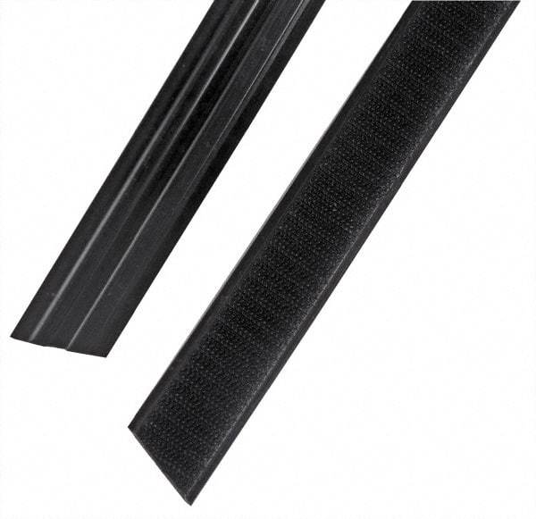 Rubbermaid - 47" Long x 1.1" Wide Microfiber Hook & Loop Replacement Set - Black, Hook & Loop - Benchmark Tooling