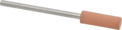 Value Collection - 5mm Max Diam x 15mm Long, Cylinder, Rubberized Point - Very Fine Grade, Ceramic, Mounted - Benchmark Tooling