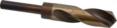 Hertel - 15/16" Drill, 118° Point, Cobalt Silver Deming & Reduced Shank Drill Bit - Benchmark Tooling