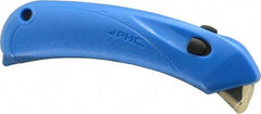 PHC - Springback Safety Cutter - 1/4" Blade, Blue Plastic Handle, 1 Blade Included - Benchmark Tooling