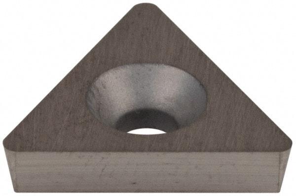 Hertel - TD6P2 Grade HT540B Carbide Boring Insert - Uncoated, 60° Triangle, 11° Relief Angle, 3/8" Inscr Circle, 1/8" Thick, 1/32" Corner Radius - Benchmark Tooling