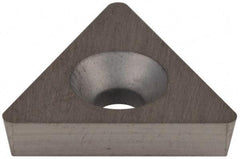 Hertel - TD6P2 Grade HT540B Carbide Boring Insert - Uncoated, 60° Triangle, 11° Relief Angle, 3/8" Inscr Circle, 1/8" Thick, 1/32" Corner Radius - Benchmark Tooling