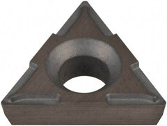 Hertel - TPCH220.5 Grade HT540B Carbide Boring Insert - Uncoated, 60° Triangle, 11° Relief Angle, 1/4" Inscr Circle, 3/32" Thick, 0.007" Corner Radius - Benchmark Tooling