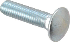 Value Collection - 1/2-13 UNC 2" Length Under Head, Standard Square Neck, Carriage Bolt - Grade 5 Steel, Zinc-Plated Finish - Benchmark Tooling