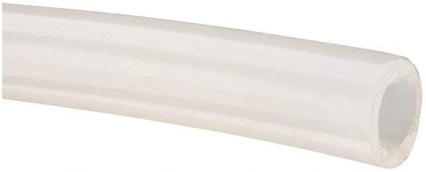 Made in USA - 5/16" ID x 1/2" OD, 3/32" Wall Thickness, Cut to Length (100' Standard Length) LLDPE Tube - Natural, 249 Max psi, 44 Shore D Hardness - Benchmark Tooling