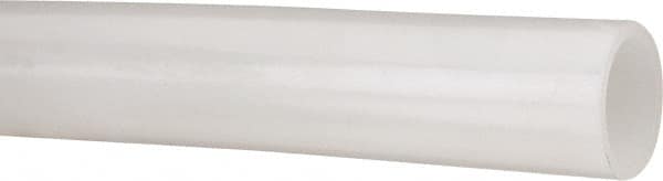 Made in USA - 1-1/8" ID x 1-3/8" OD, 1/8" Wall Thickness, Cut to Length (100' Standard Length) LLDPE Tube - Natural, 108 Max psi, 44 Shore D Hardness - Benchmark Tooling